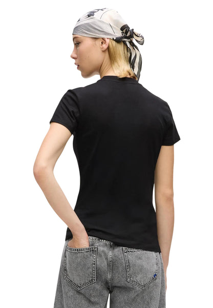 Karl Lagerfeld Jeans T-Shirt Donna Karl Lagerfeld Jeans KLJ Slim Ss K Logo Tee black  black