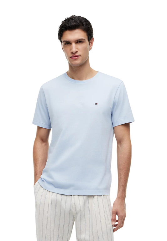 Tommy Hilfiger T-Shirt Uomo Tommy Hilfiger ESS SEASONAL REG FIT light blue  light blue