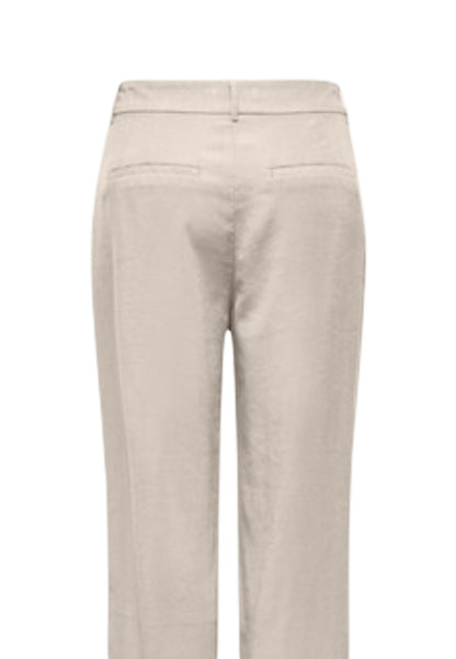 Only Pantaloni Donna Only Onlaris Life Mw Straight Pants Wvn Cc beige  beige
