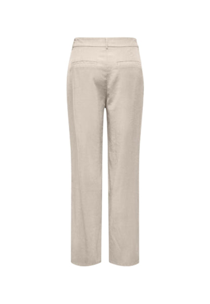 Only Pantaloni Donna Only Onlaris Life Mw Straight Pants Wvn Cc beige  beige