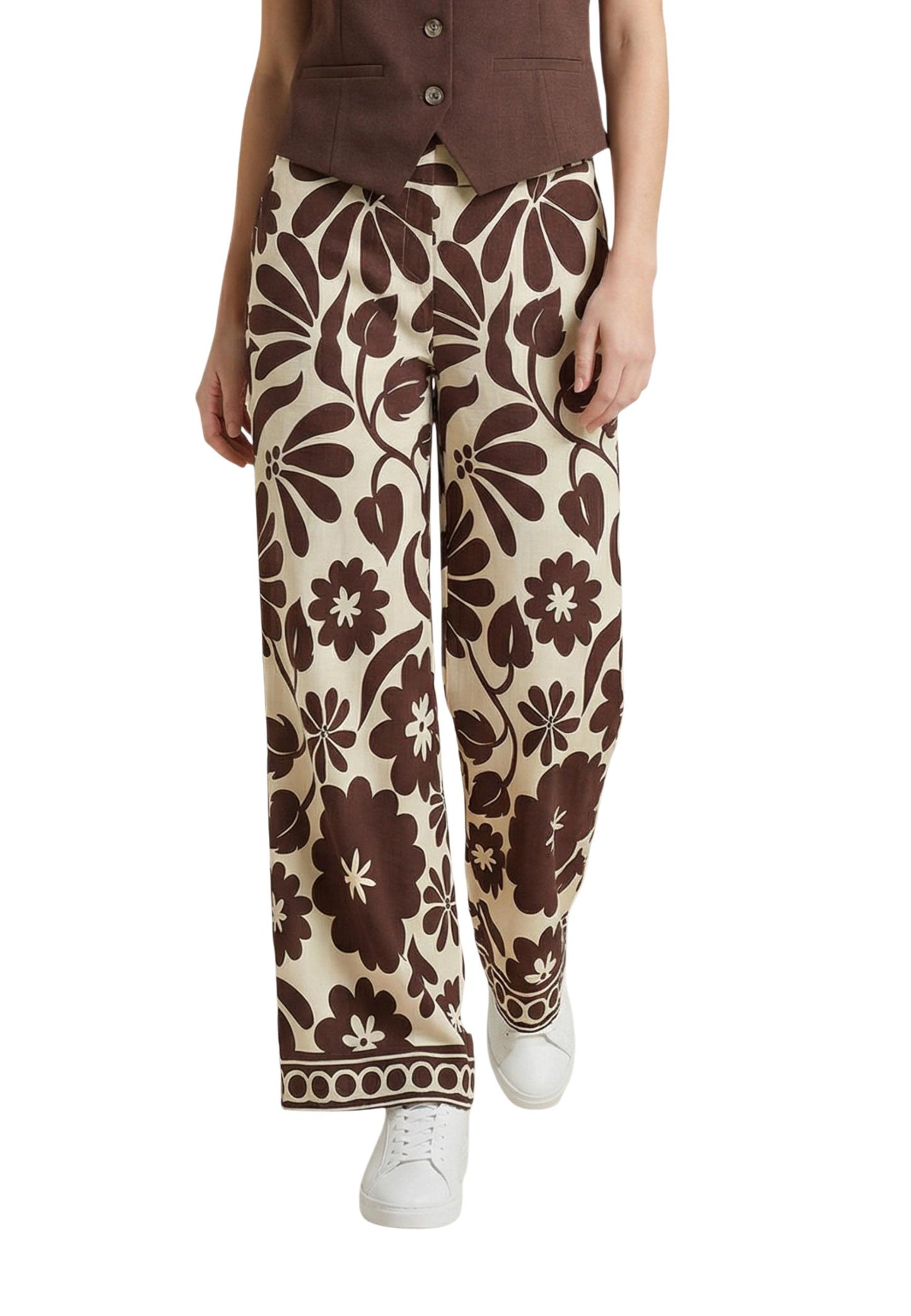 Only Pantaloni Donna Only Onlleila Elastic Culotte Wvn beige  beige