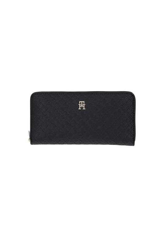 Tommy Hilfiger Portafogli Donna Tommy Hilfiger TH ICON LRG ZA MONO black  black