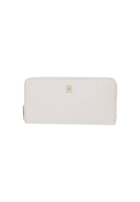 Tommy Hilfiger Portafogli Donna Tommy Hilfiger TH ICON LRG ZA MONO white  white
