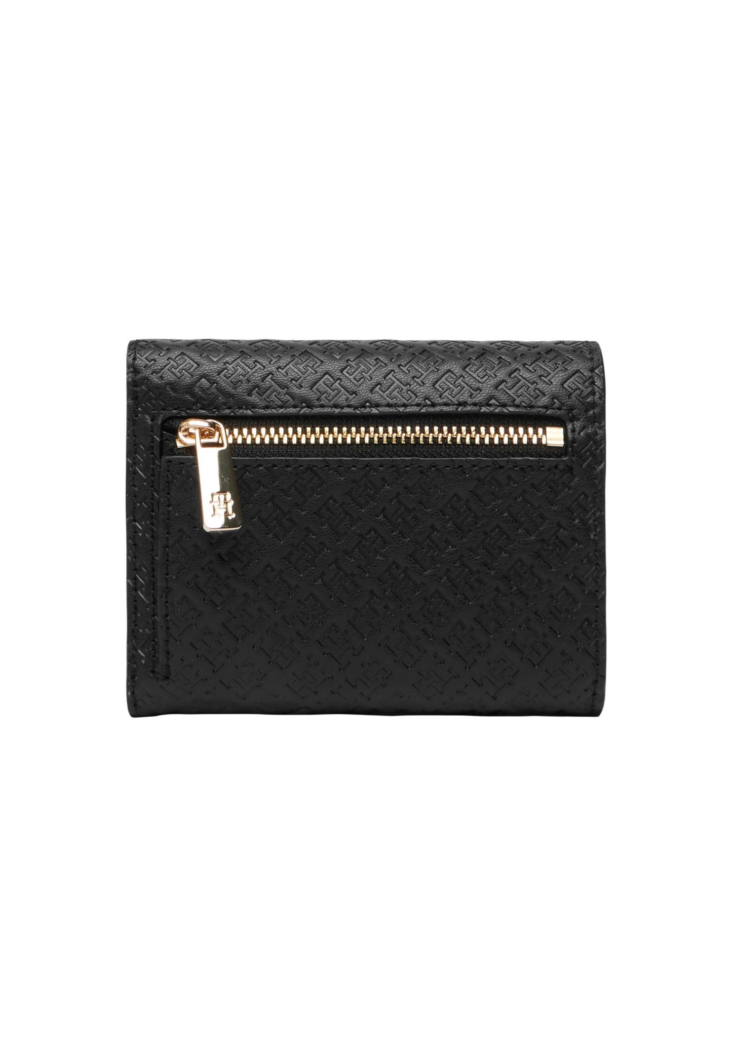 Tommy Hilfiger Portafogli Donna Tommy Hilfiger TH ICON TRIFOLD MONO black  black