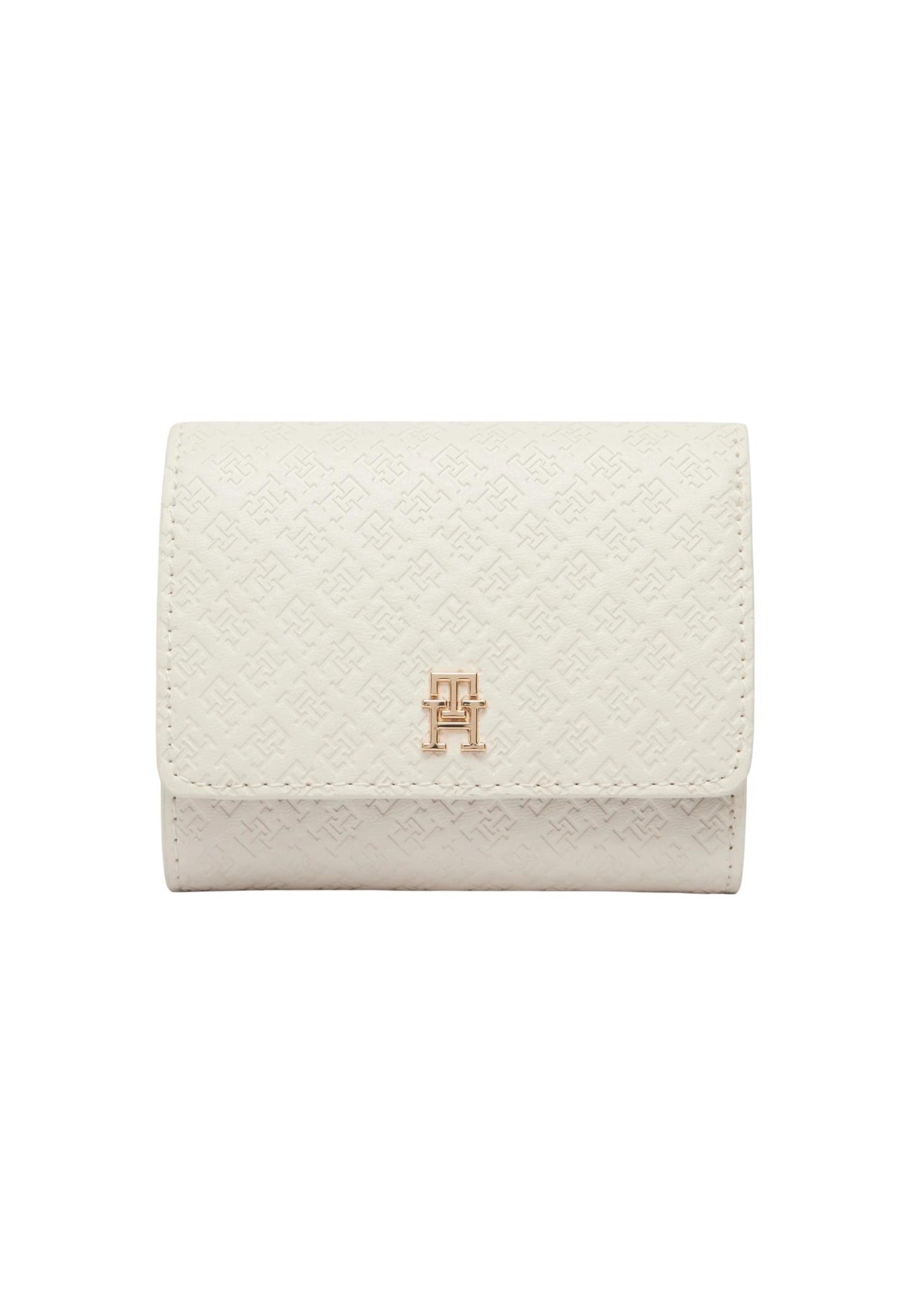 Tommy Hilfiger Portafogli Donna Tommy Hilfiger TH ICON TRIFOLD MONO white  white