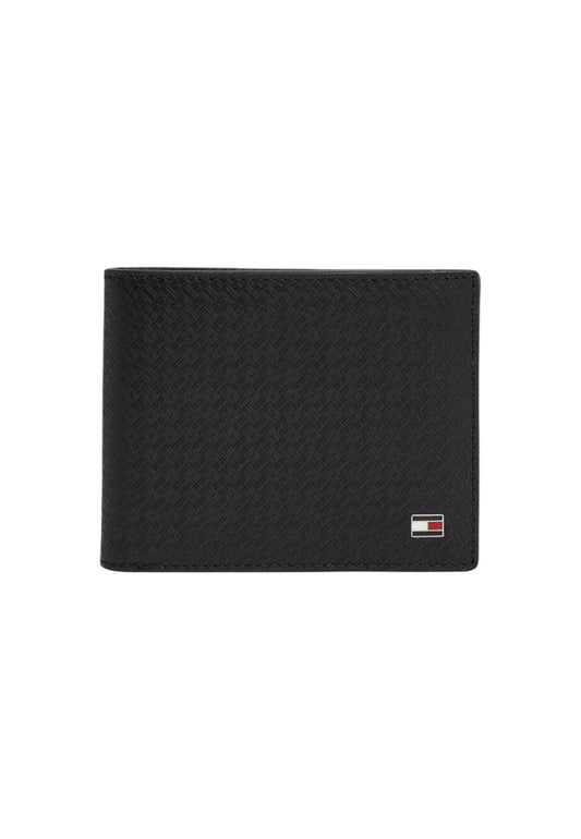 Tommy Hilfiger Portafogli Uomo Tommy Hilfiger TH EMBOSS MINI CC WALLET black  black