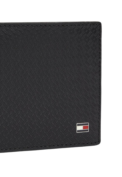 Tommy Hilfiger Portafogli Uomo Tommy Hilfiger TH EMBOSS MINI CC WALLET black  black