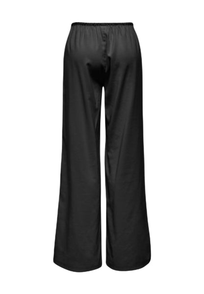 Only Pantaloni Donna Only Onlaris Life Pullup Tie Pants Wvn Cc black  black