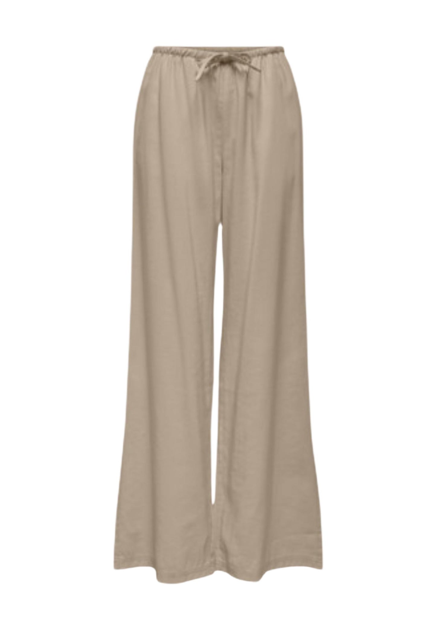 Only Pantaloni Donna Only Onlaris Life Pullup Tie Pants Wvn Cc beige  beige