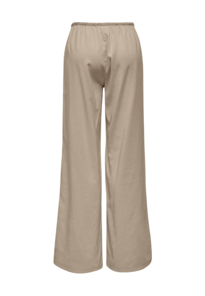 Only Pantaloni Donna Only Onlaris Life Pullup Tie Pants Wvn Cc beige  beige