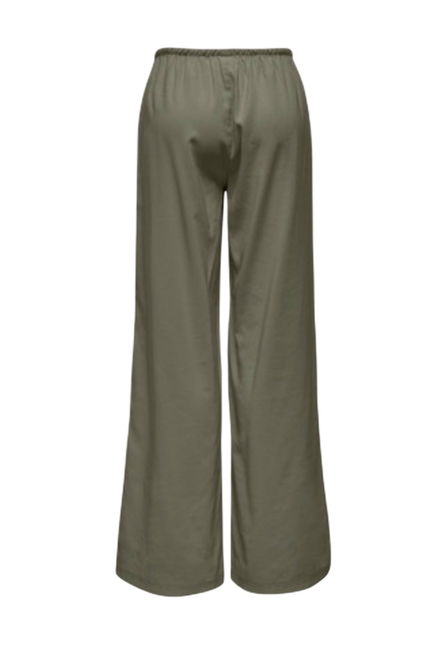 Only Pantaloni Donna Only Onlaris Life Pullup Tie Pants Wvn Cc green  green