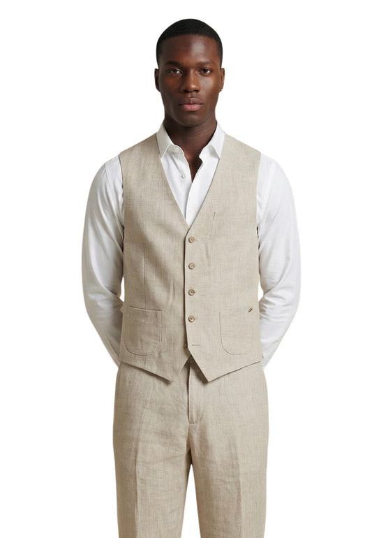 Gianni Lupo Gilet Uomo Gianni Lupo  beige  beige