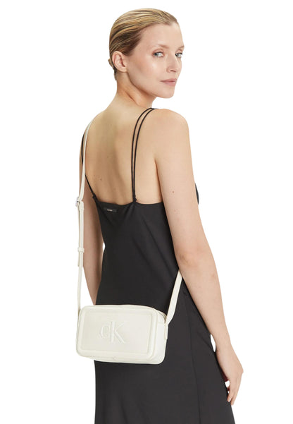 Calvin Klein Borsa Donna Calvin Klein BOLD CK CAMERA BAG white  white