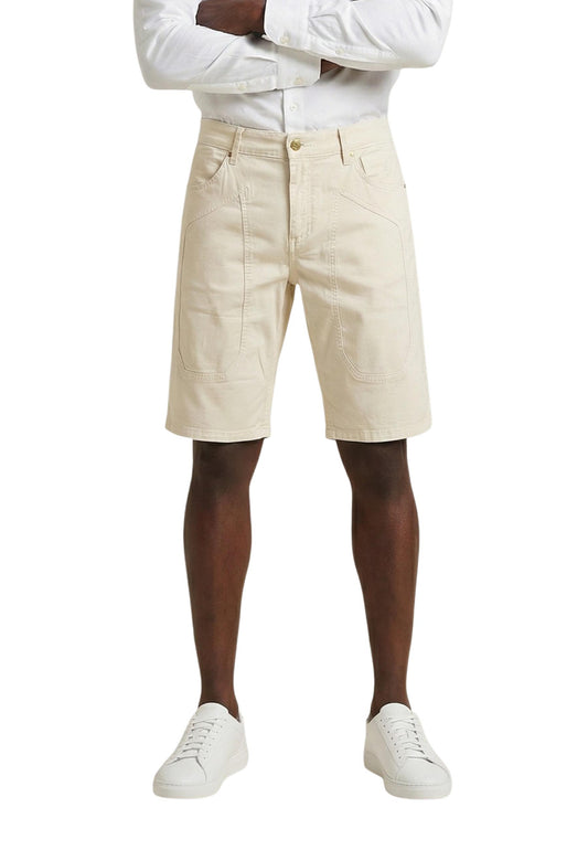 Jeckerson Bermuda Uomo Jeckerson JAYDEN 5 TASCHE TOPPA SLIM white  white