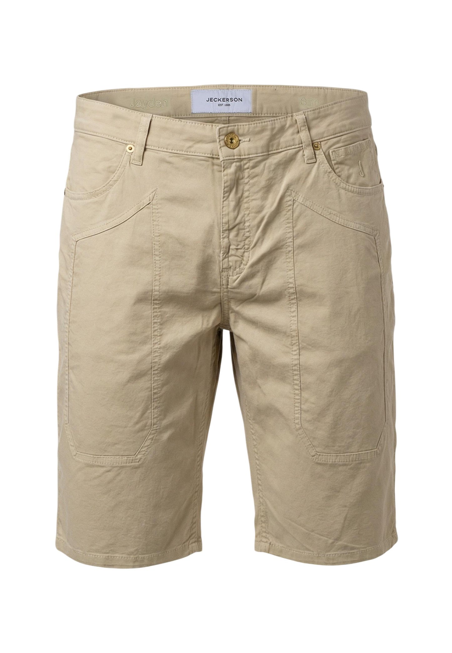 Jeckerson Bermuda Uomo Jeckerson JAYDEN 5 TASCHE TOPPA SLIM beige  beige