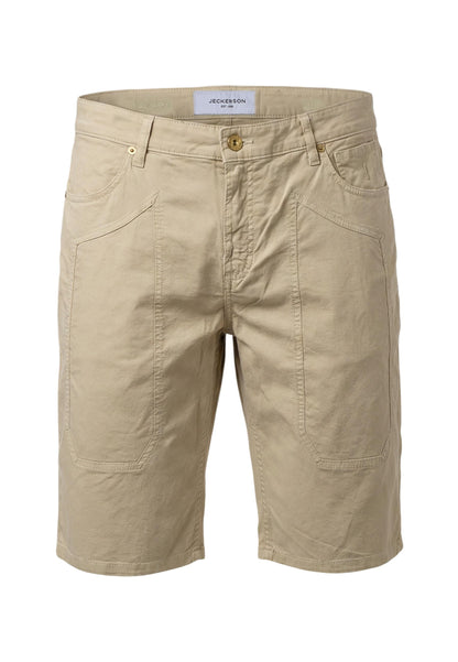 Jeckerson Bermuda Uomo Jeckerson JAYDEN 5 TASCHE TOPPA SLIM beige  beige