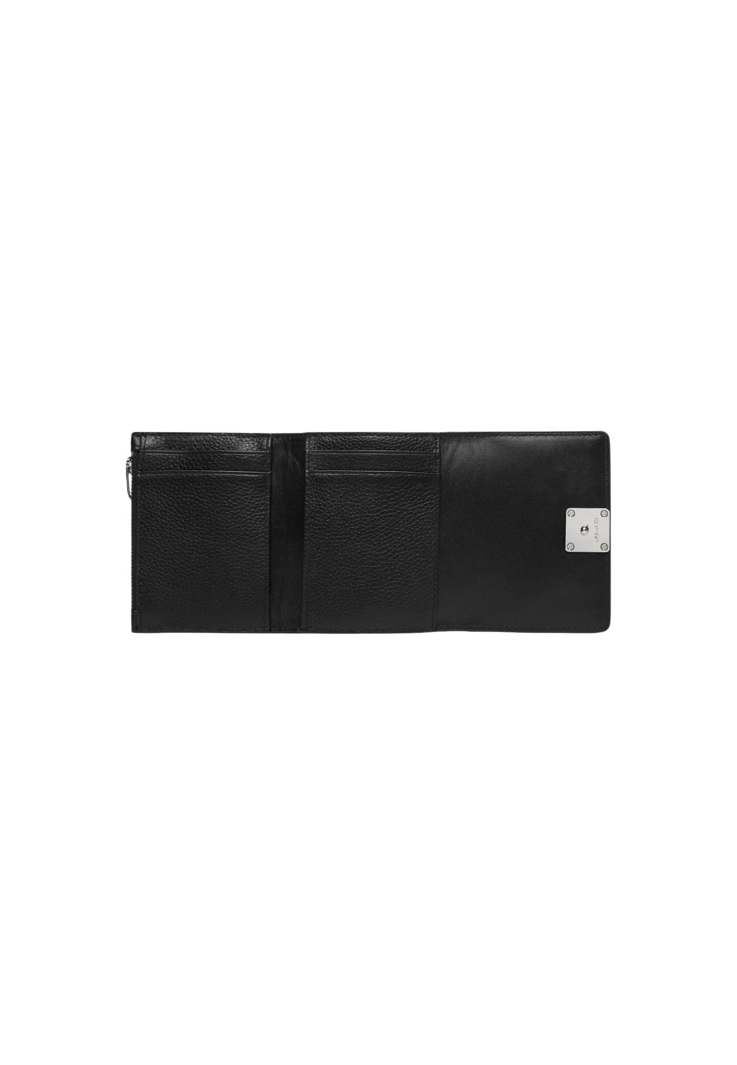 Calvin Klein Portafogli Donna Calvin Klein EMBLEM HW PEBBLE TRIFOLD W/ZIP black  black