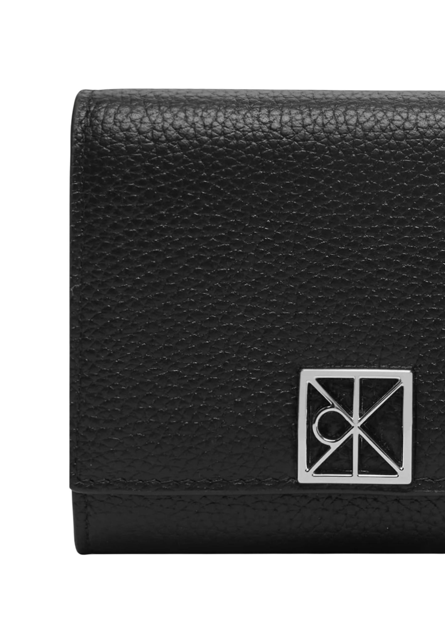 Calvin Klein Portafogli Donna Calvin Klein EMBLEM HW PEBBLE TRIFOLD W/ZIP black  black