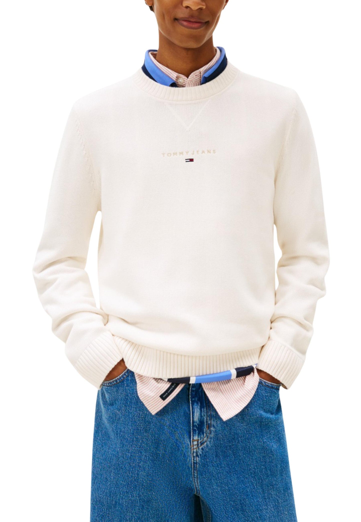Tommy Hilfiger Jeans Maglia Uomo Tommy Hilfiger Jeans  beige  beige