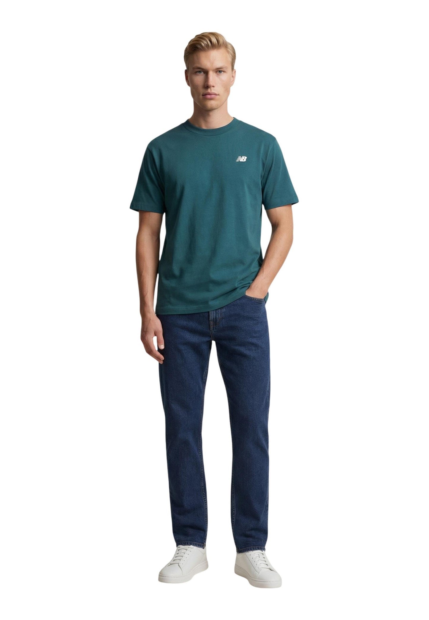 New Balance T-Shirt Uomo New Balance  green  green