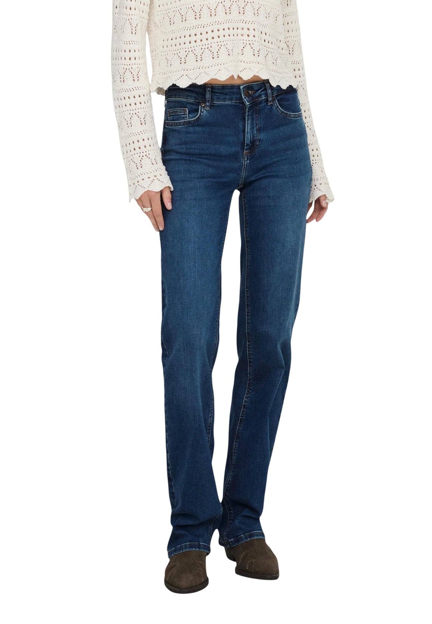 Only Pantaloni Donna Only ONLBLUSH MID STRAIGHT DNM TAI021 NOOS blue  blue