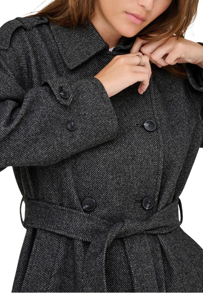 Only Cappotto Donna Only ONLASTA TRENCHCOAT OTW grey  grey