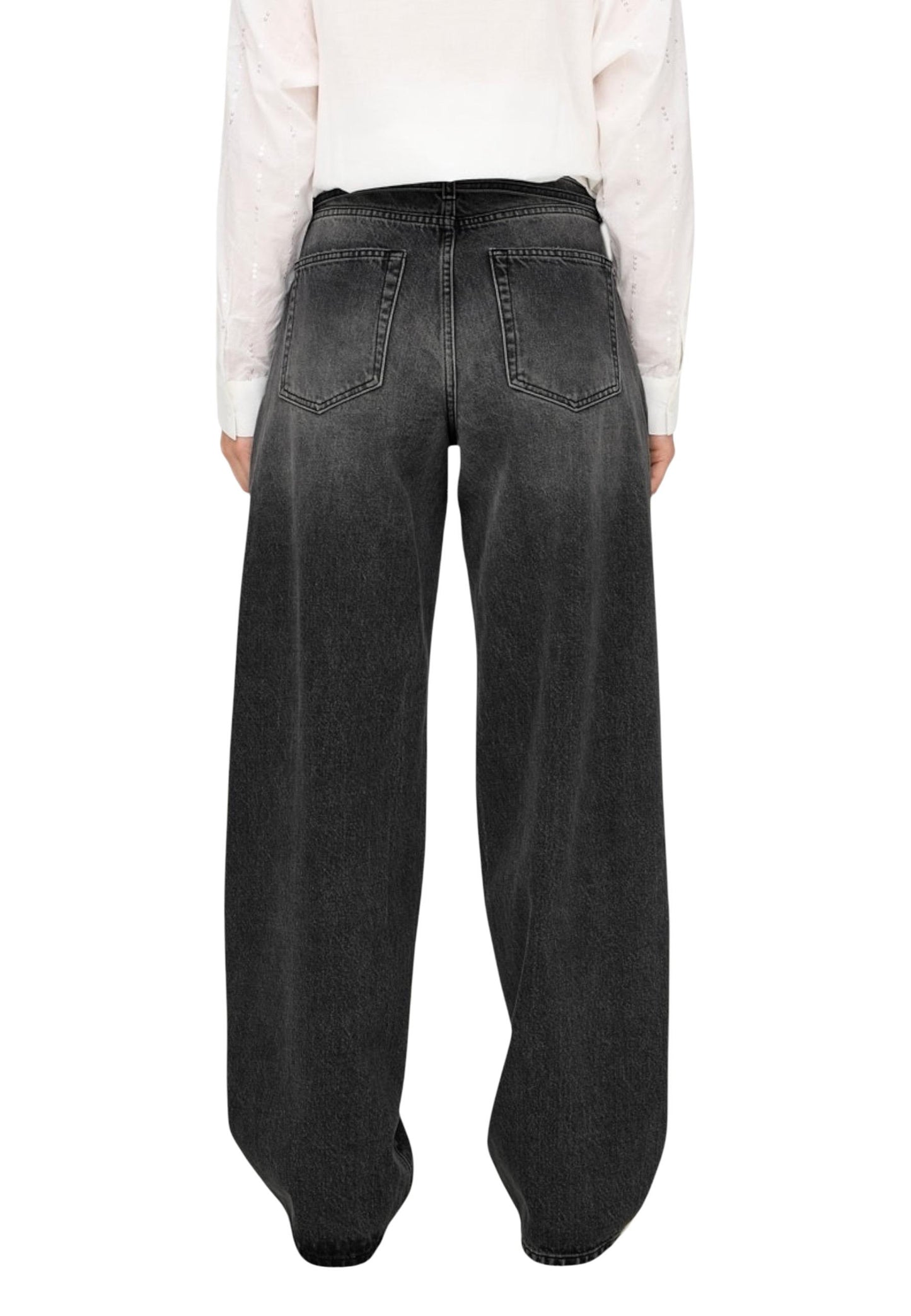 Only Jeans Donna Only ONLGIANNA MW STRAIGHT DNM DOT980 NOOS black  black