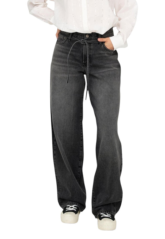 Only Jeans Donna Only ONLGIANNA MW STRAIGHT DNM DOT980 NOOS black  black