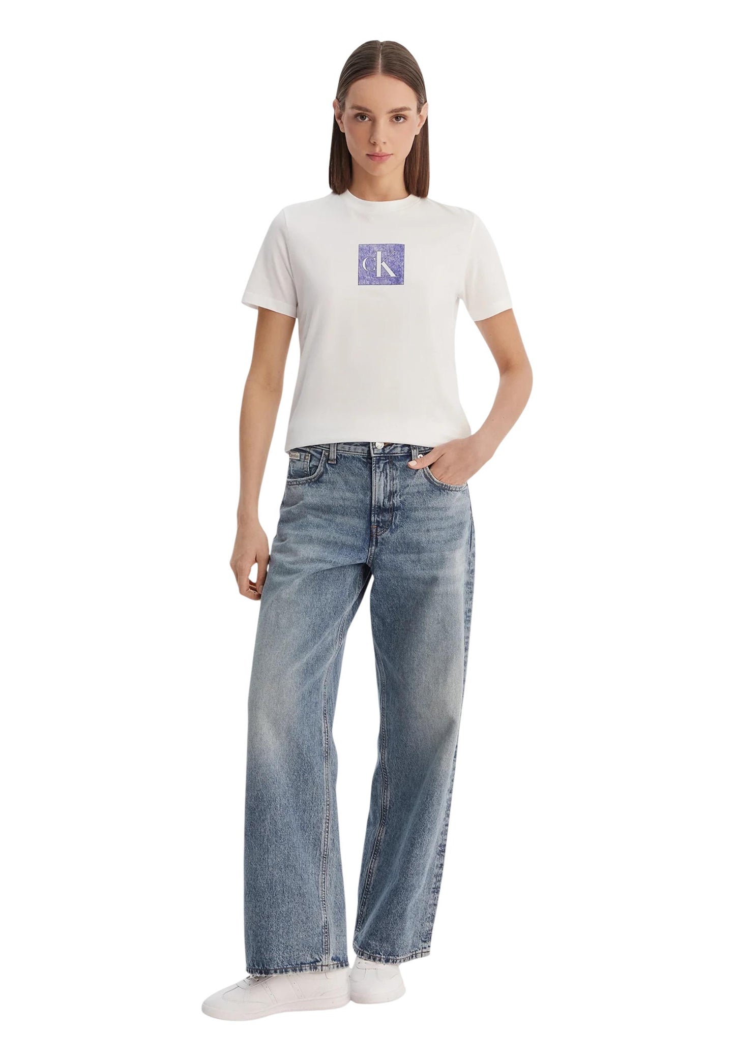 Calvin Klein Jeans T-Shirt Donna Calvin Klein Jeans  white  white