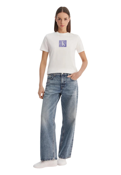 Calvin Klein Jeans T-Shirt Donna Calvin Klein Jeans  white  white