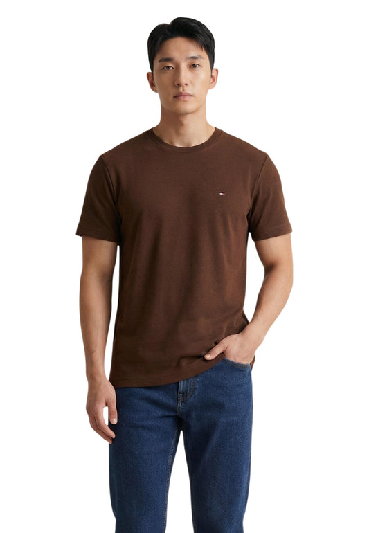 Tommy Hilfiger T-Shirt Uomo Tommy Hilfiger ESS SEASONAL REG FIT brown  brown