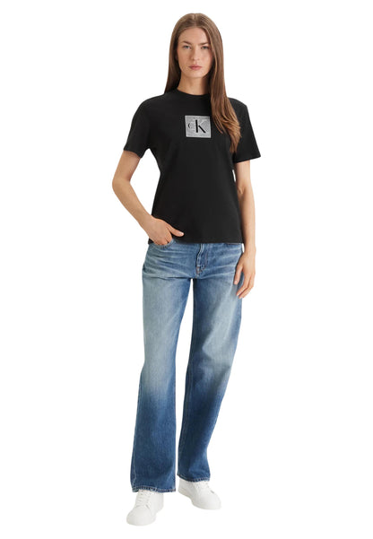 Calvin Klein Jeans T-Shirt Donna Calvin Klein Jeans  black  black