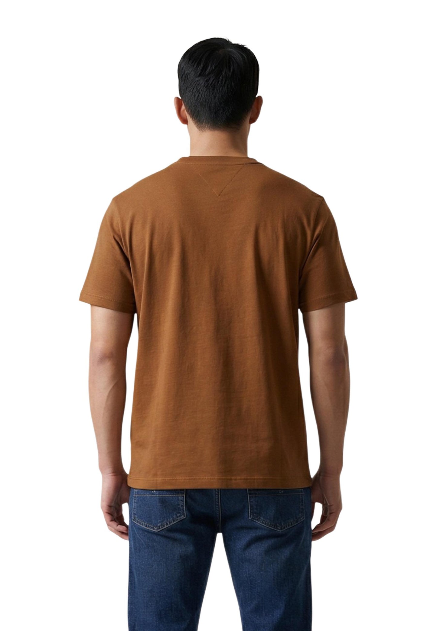 Tommy Hilfiger Jeans T-Shirt Uomo Tommy Hilfiger Jeans BRAND LOVE SMALL HIL brown  brown