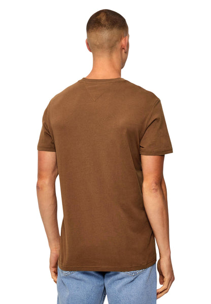 Tommy Hilfiger Jeans T-Shirt Uomo Tommy Hilfiger Jeans TJM SLIM LINEAR CHES camel  camel