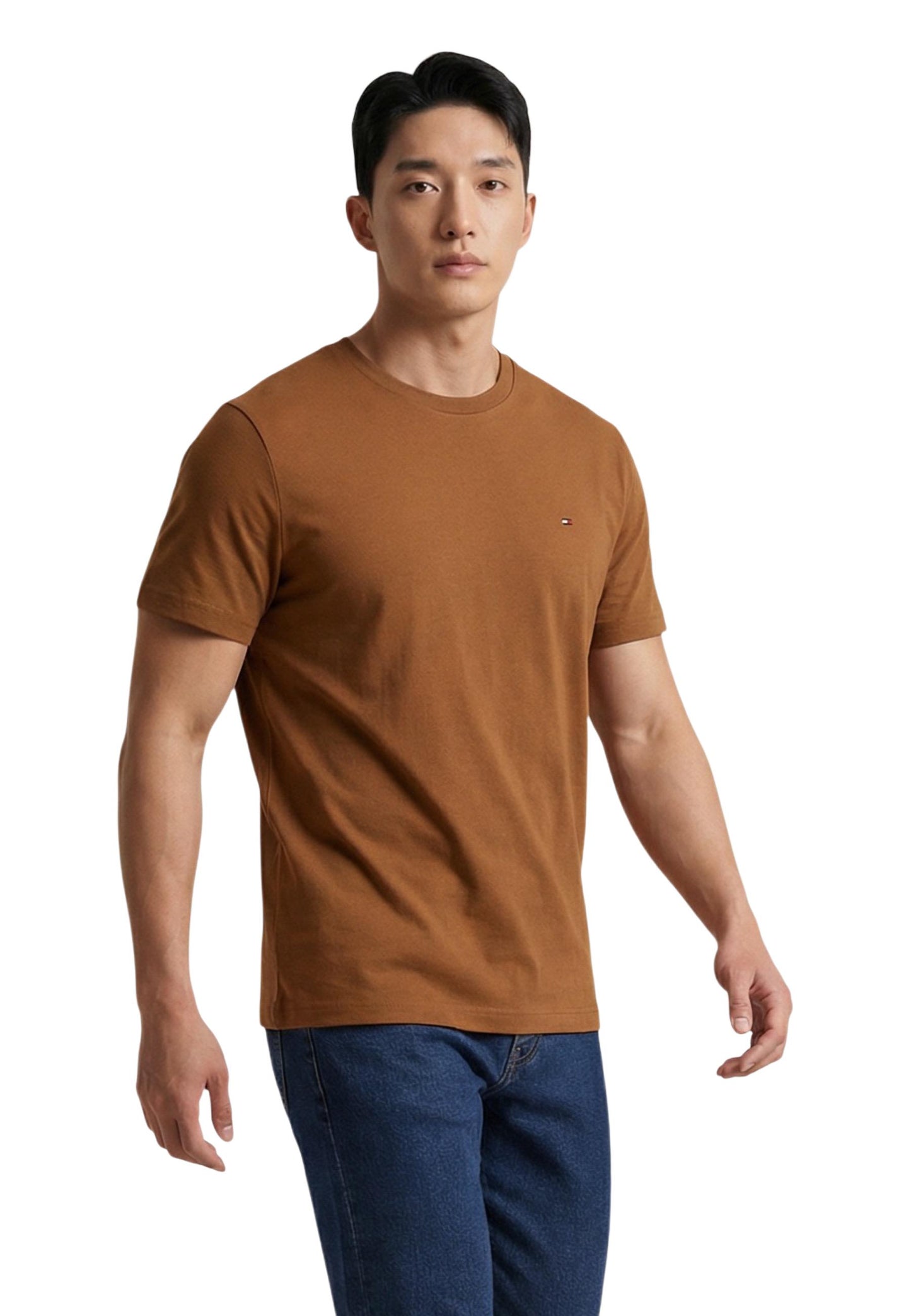 Tommy Hilfiger T-Shirt Uomo Tommy Hilfiger ESS SEASONAL REG FIT camel  camel