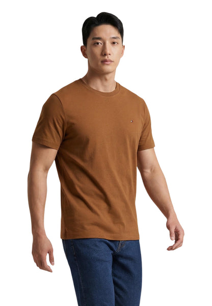 Tommy Hilfiger T-Shirt Uomo Tommy Hilfiger ESS SEASONAL REG FIT camel  camel