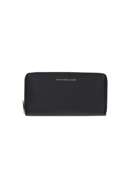 Tommy Hilfiger Portafogli Donna Tommy Hilfiger TH FLAG LRG ZA black  black
