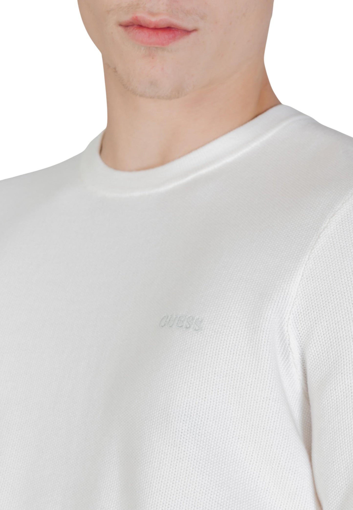 Guess Maglia Uomo Guess KARIM CN PIQUET STITCH SWTR beige  beige