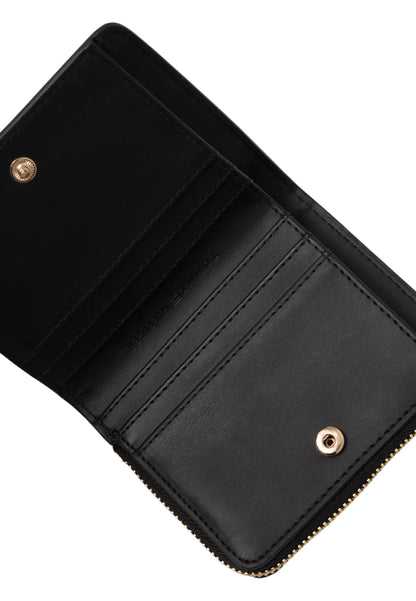 Tommy Hilfiger Portafogli Donna Tommy Hilfiger TH FLAG COMPACT ZA black  black