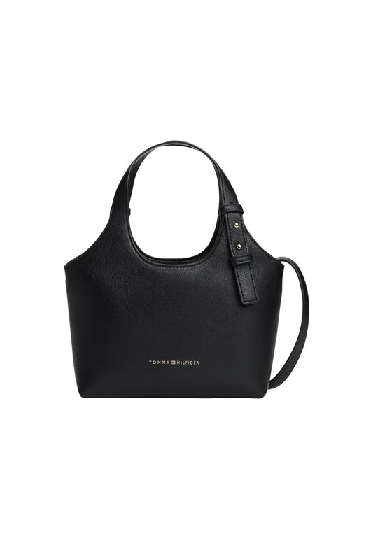 Tommy Hilfiger Borsa Donna Tommy Hilfiger TH LOGO MINI TOTE black  black