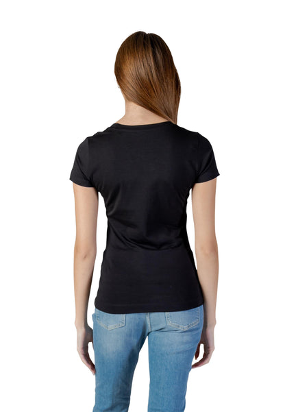 Guess T-Shirt Donna Guess SS CN CAMELIA TRIANGLE TEE black  black