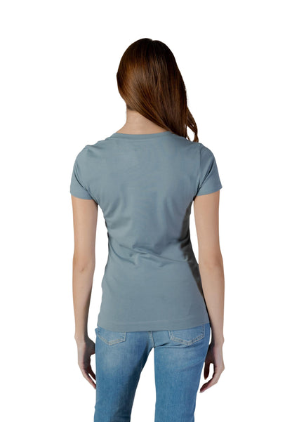Guess T-Shirt Donna Guess SS CN CAMELIA TRIANGLE TEE green  green