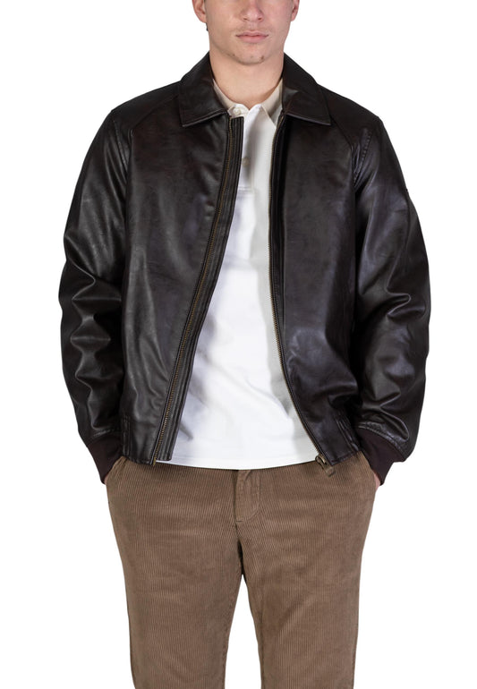 Guess Giacca Uomo Guess AVIATOR JACKET brown  brown