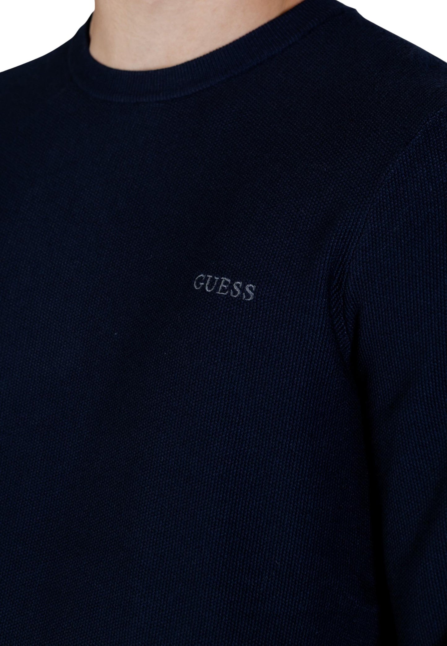 Guess Maglia Uomo Guess KARIM CN PIQUET STITCH SWTR blue  blue