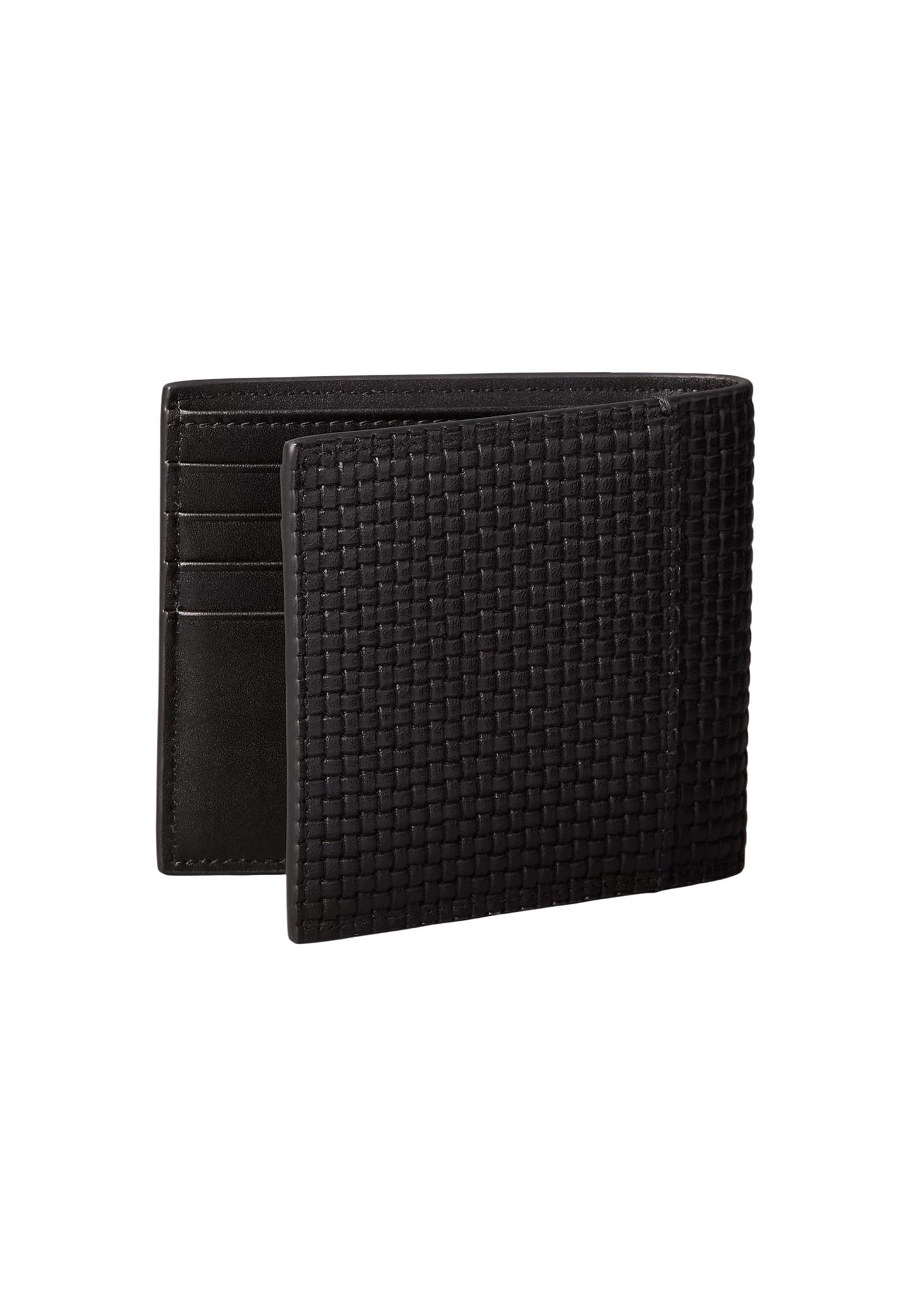 Calvin Klein Portafogli Uomo Calvin Klein EMBOSSED WOVEN BILLFOLD W/ COIN black  black