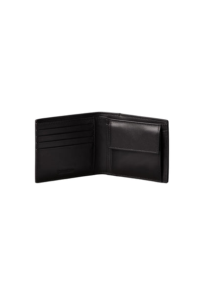 Calvin Klein Portafogli Uomo Calvin Klein EMBOSSED WOVEN BILLFOLD W/ COIN black  black