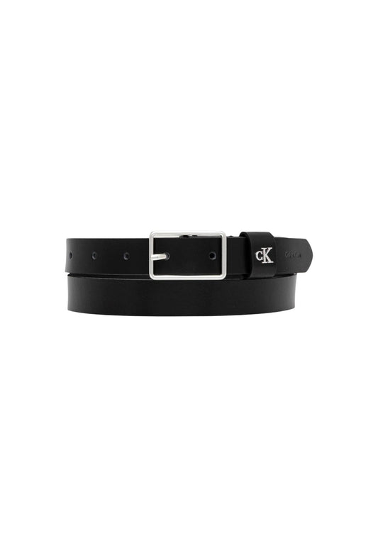 Calvin Klein Cintura Donna Calvin Klein SQUARE BUCKLE CK LOOP 25MM black  black