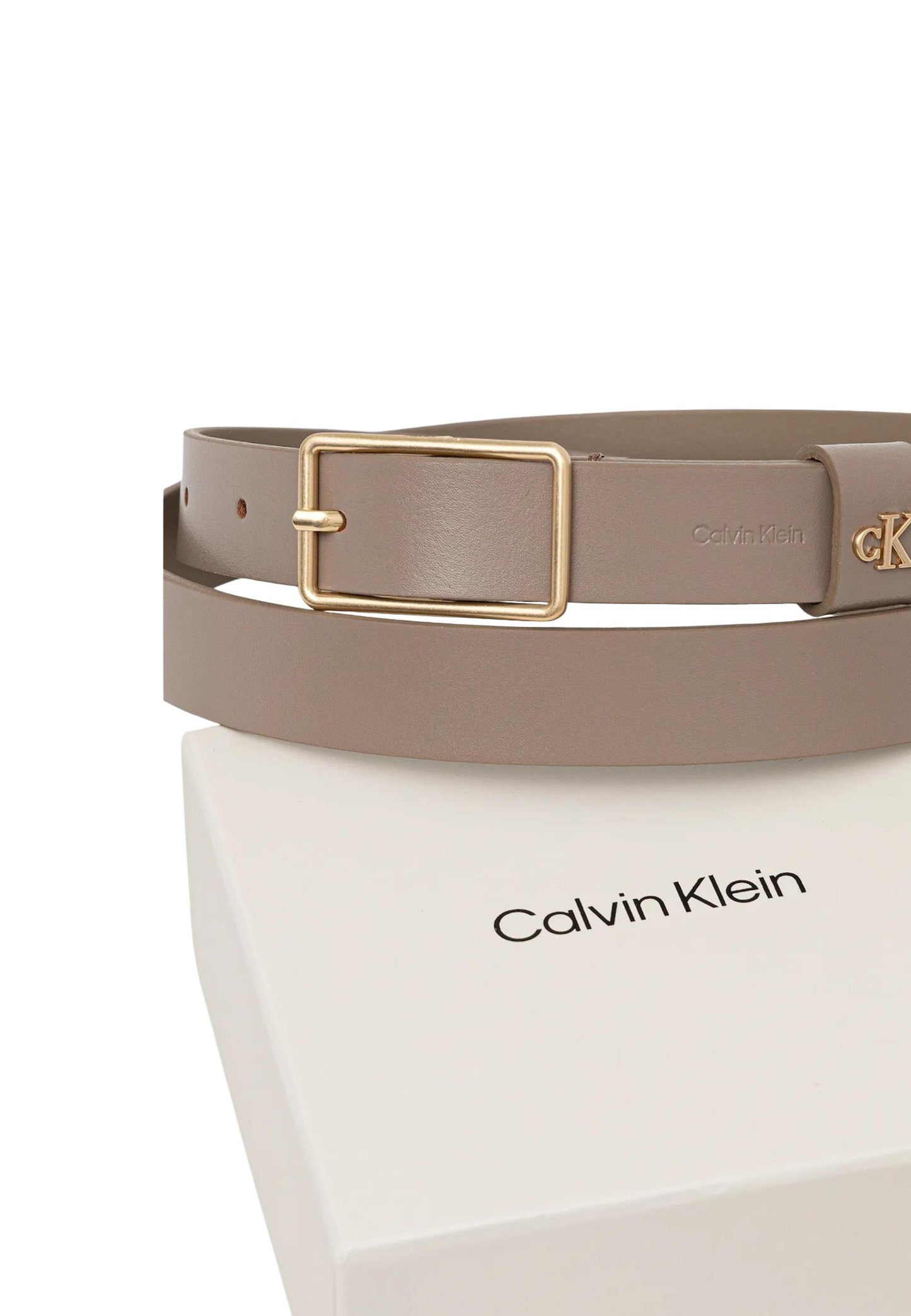 Calvin Klein Cintura Donna Calvin Klein SQUARE BUCKLE CK LOOP 25MM grey  grey
