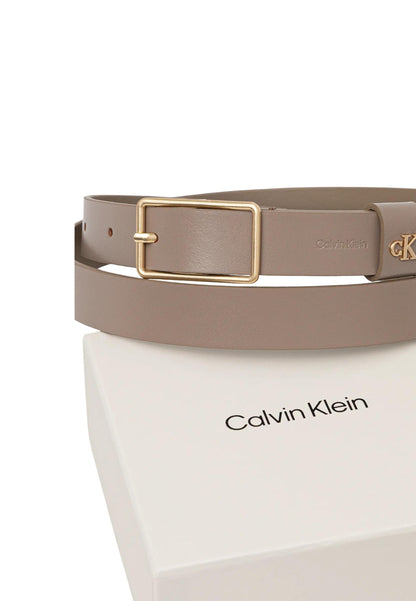 Calvin Klein Cintura Donna Calvin Klein SQUARE BUCKLE CK LOOP 25MM grey  grey