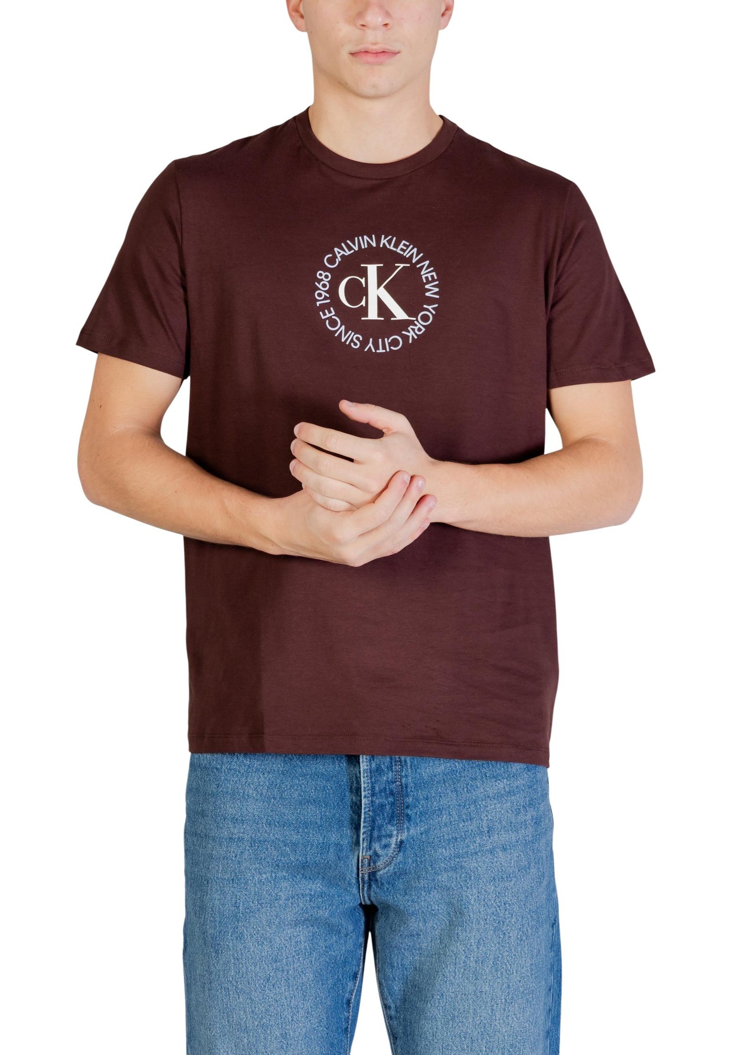 Calvin Klein Jeans T-Shirt Uomo Calvin Klein Jeans  brown  brown